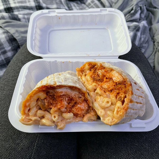 Hot Honey Mac Wrap.