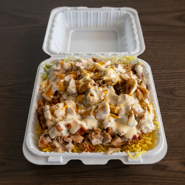 Large Chicky's Over Rice.