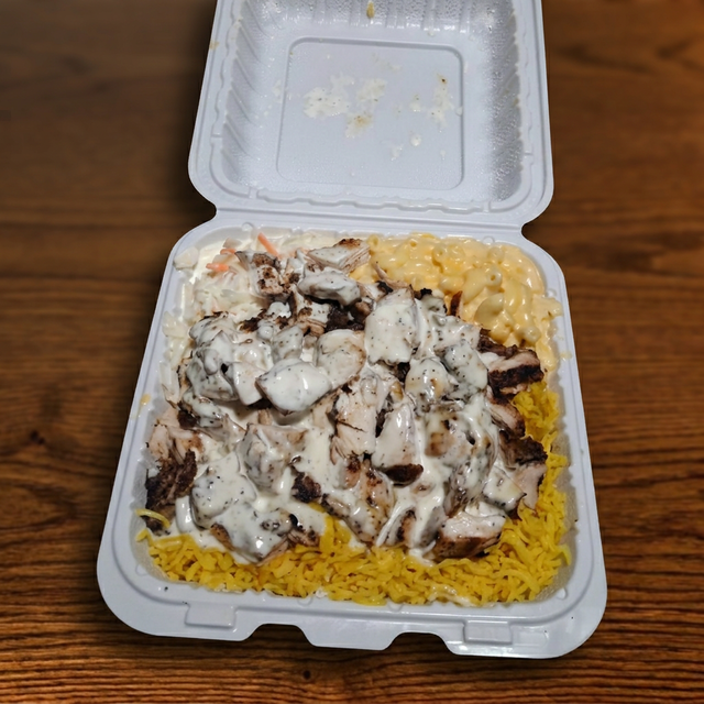 Trio Jerk Chicken Platter.