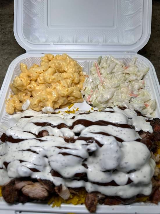 Trio Jerk Chicken Platter.